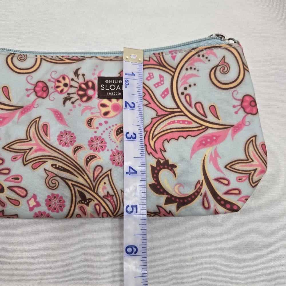 Emilie Sloan Seattle Pink/Blue Print Wristlet